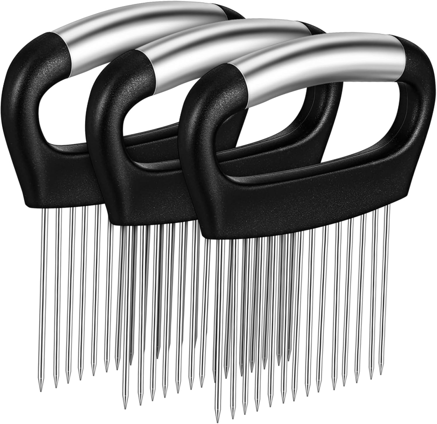 Onion Slicing Rack Meat Tenderizer 3-piece Set Stainless Steel Salad Chopper Fruit Vegetable Cutting Tool Ergonomic Handle Easy Cleaning Onion Slicing Rack Meat Tenderizer 3-piece Set Stainless Steel Salad Chopper Fruit Vegetable Cutting Tool Ergonomic Handle Easy Cleaning