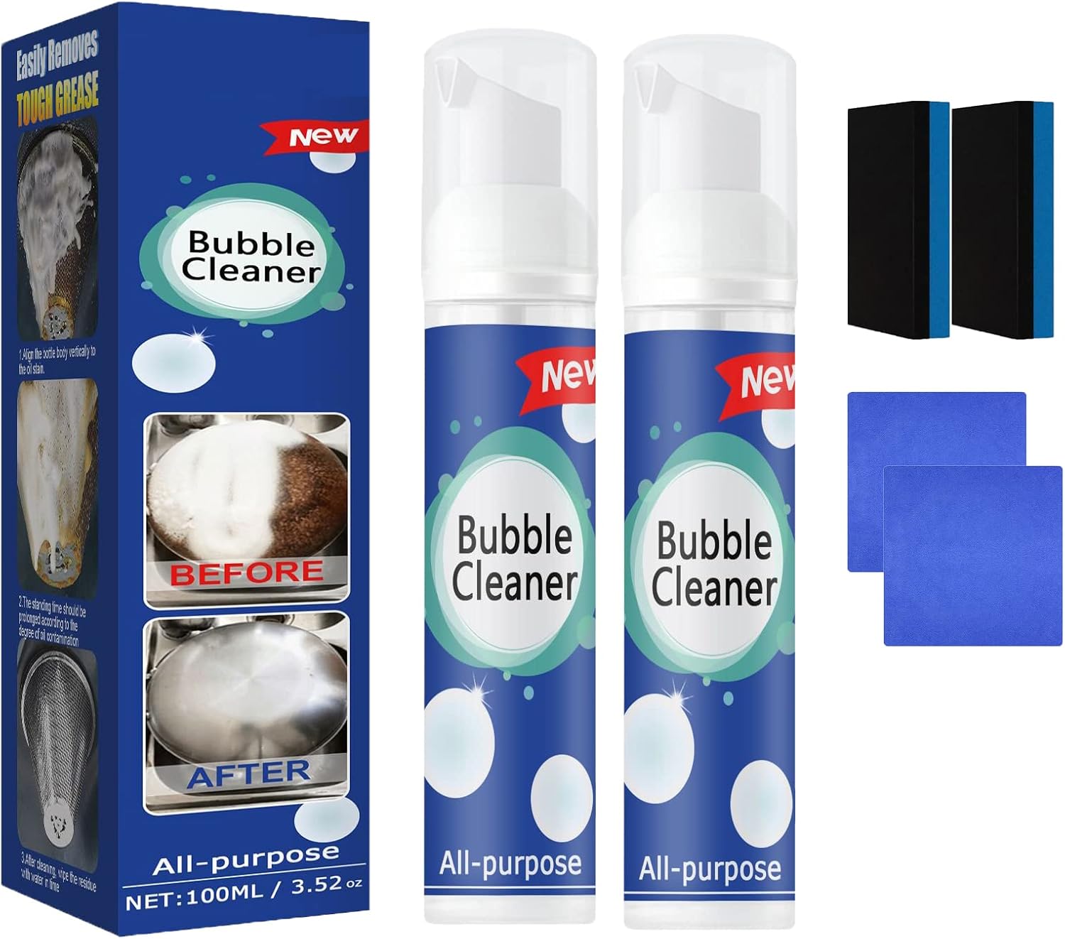 Ivila Bubble Cleaner, Bubble Cleaner Foam Spray, Kitchen Clean Bubble