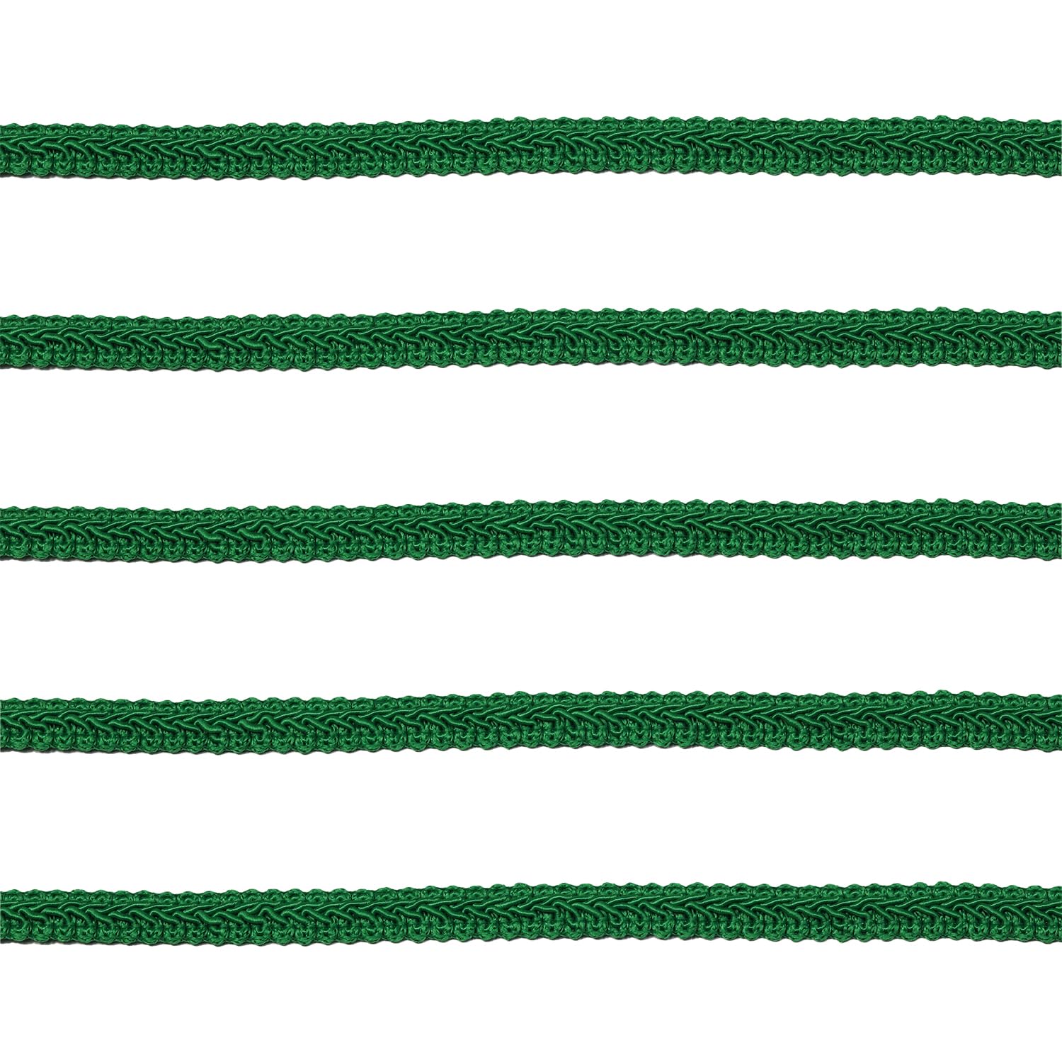 Tibaoffy Long 12 Yard Wide 12mm/0.47nch Centipede Ribbon Trim Lace Gimp Braid Decorated Lace for DIY Craft Sewing Fabric, Crafts and Sewing（Dark Green）