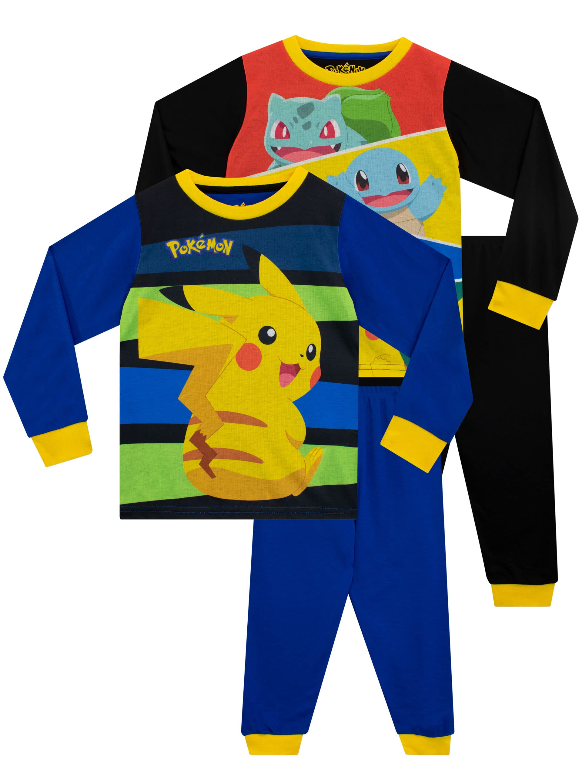 Pokémon Boys Multicoloured Pokemon Pyjamas 2 Pack 10-11 Years