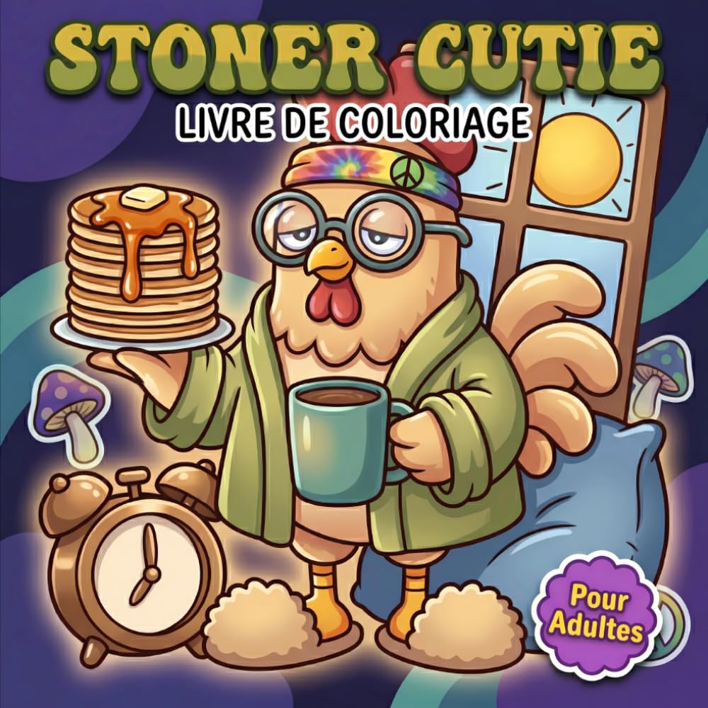 Livre De Coloriage Stoner Cutie: Univers Fantaisiste D’Animaux Amusants Et Motifs Relaxants Pour Éveiller L’Imagination Et Savourer Un Temps Rien Qu’À Soi