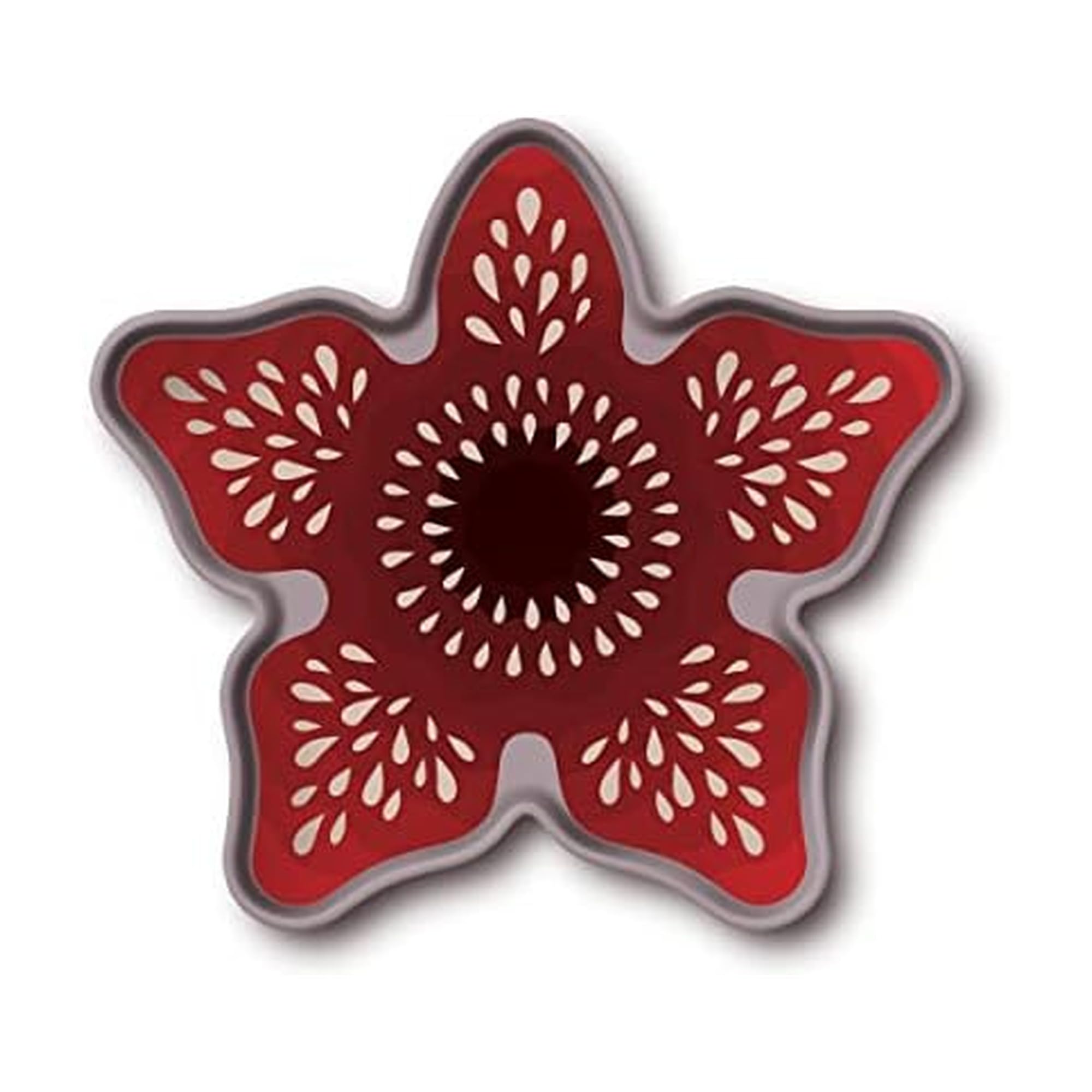 Genuine Fred Stranger Things Demogorgon Trinket Tray, Red, Rectangular, Plastic, 100% Plastic, Heavyweight Melamine, 5.9" x 5.1" x 0.6", Officially Licensed Netflix Collectible