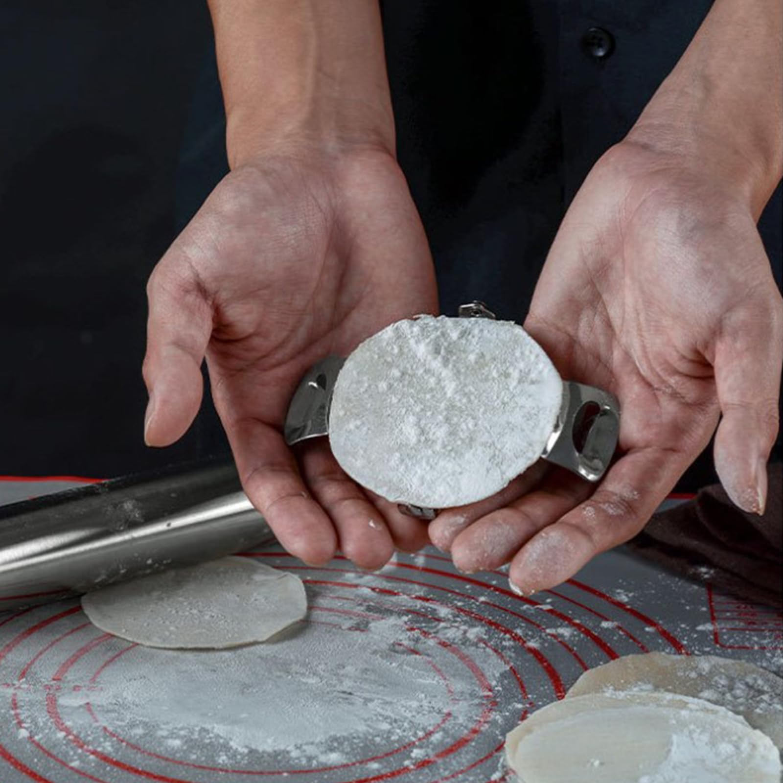 Rouleau de cuisine fixe épaisseur réglable poignée en bois pâtisserie fondant