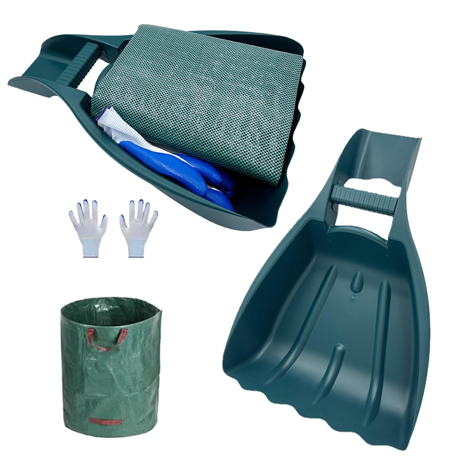 Ramasse-feuilles - Garden Grabber - Ramasse-feuilles - Poignée ergonomique - Pelle légère et haute performance - Pour le nettoyage des déchets de la cour - Pelle à gazon