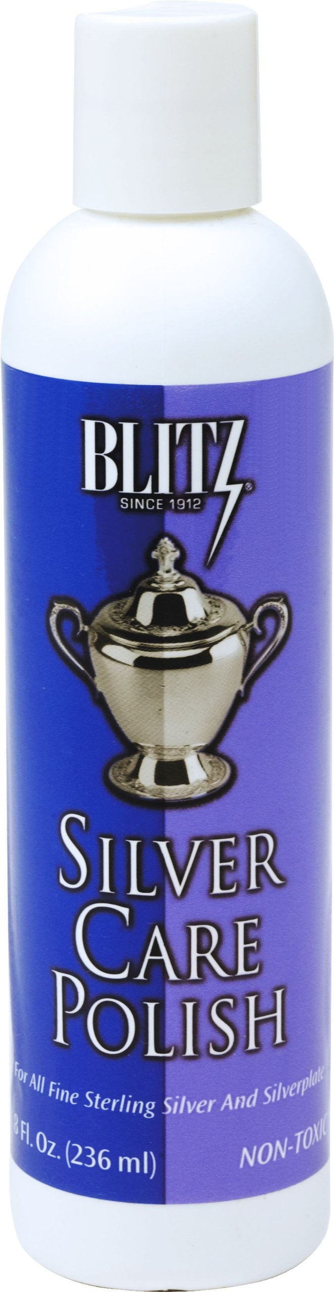 Blitz 618 Silver Care Liquid Polish for all Fine Sterling Silver, 8 Ounce, 2-Pack