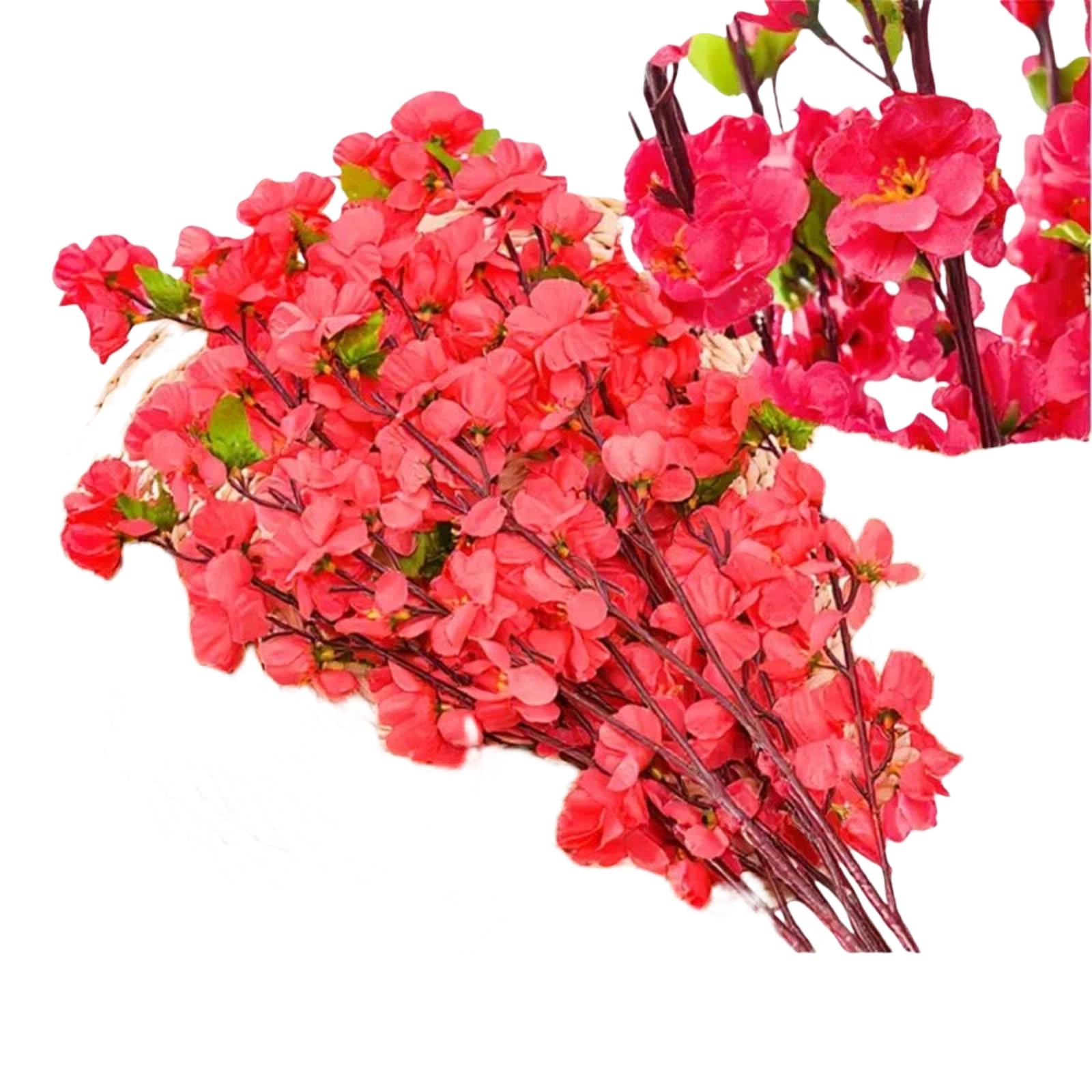 FCHXXDAD Simulated Peach Blossom Plum Blossom Branch Plastic Single Flower Wedding Decoration