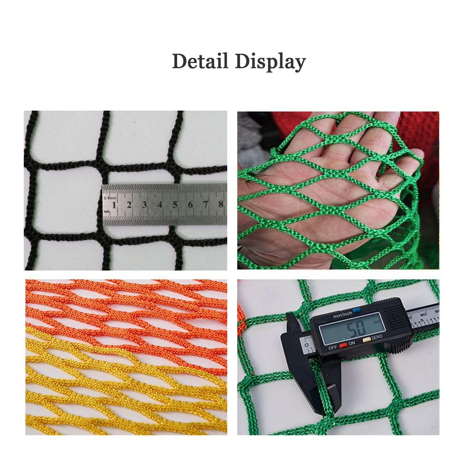 Treppenschutznetz für Balkon, reißfest, abriebfest, Polyester, Sicherheitsnetz für Baustellen und Zuhause, 4 x 10 m
