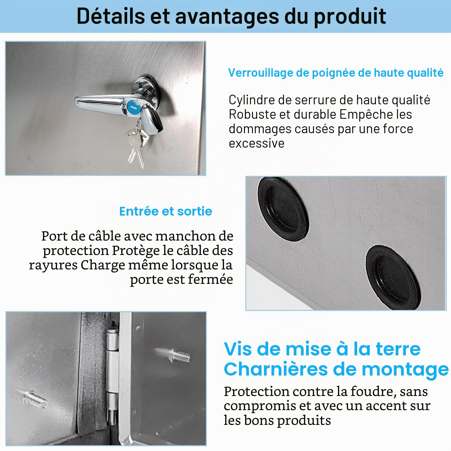 Coffret Electrique Etanche Extérieur en Acier Inoxydable, Cache Compteur Electrique Mural, Convient aux Applications Intérieures et Extérieures (400x300x180 mm)