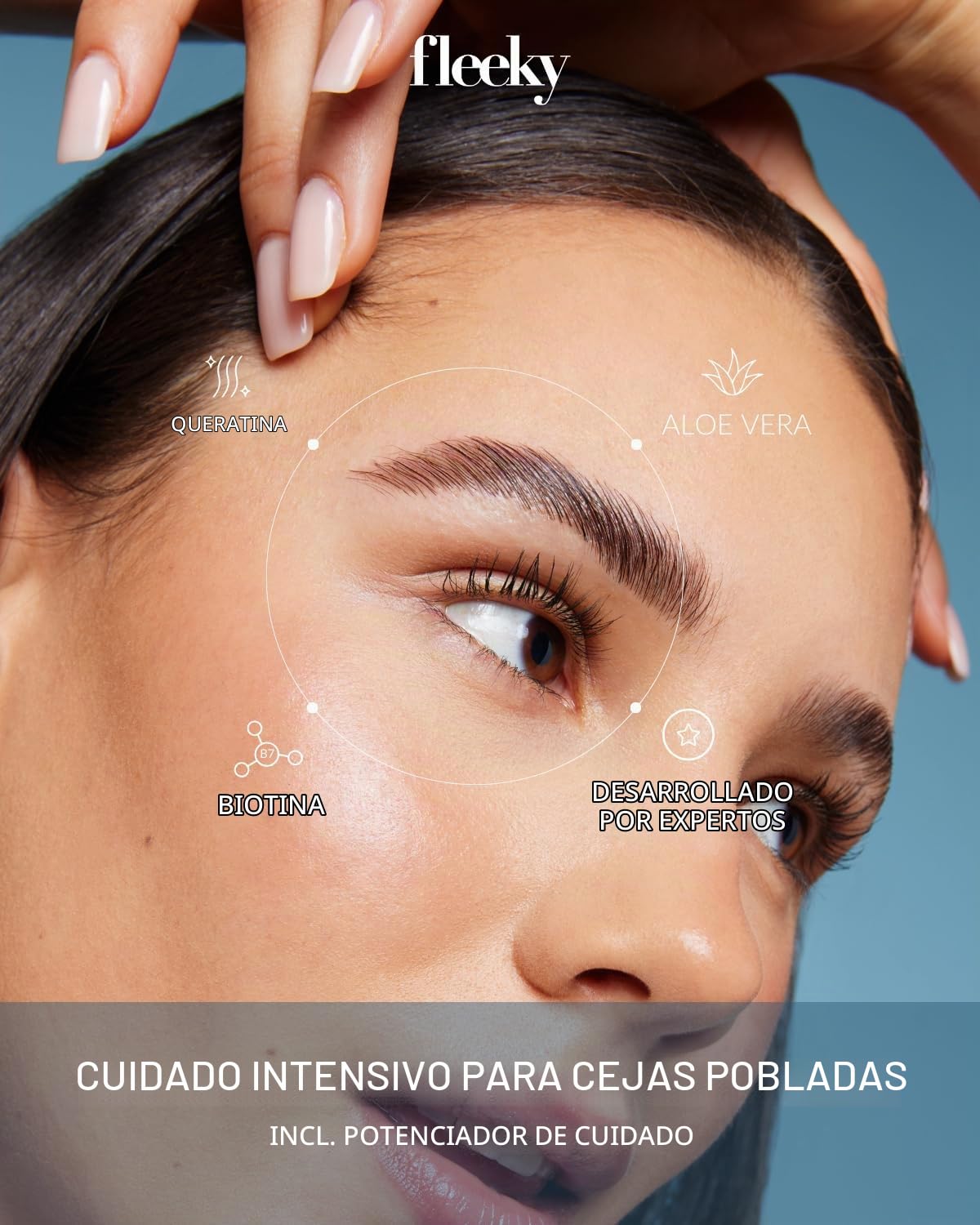 Fleeky Juego de lifting para cejas con pegamento de peinado y cuidado de queratina, kit de elevación de cejas DIY - Cejas voluminosas y definidas - Suave y fácil - Dura hasta 4-6 semanas - Fabricado
