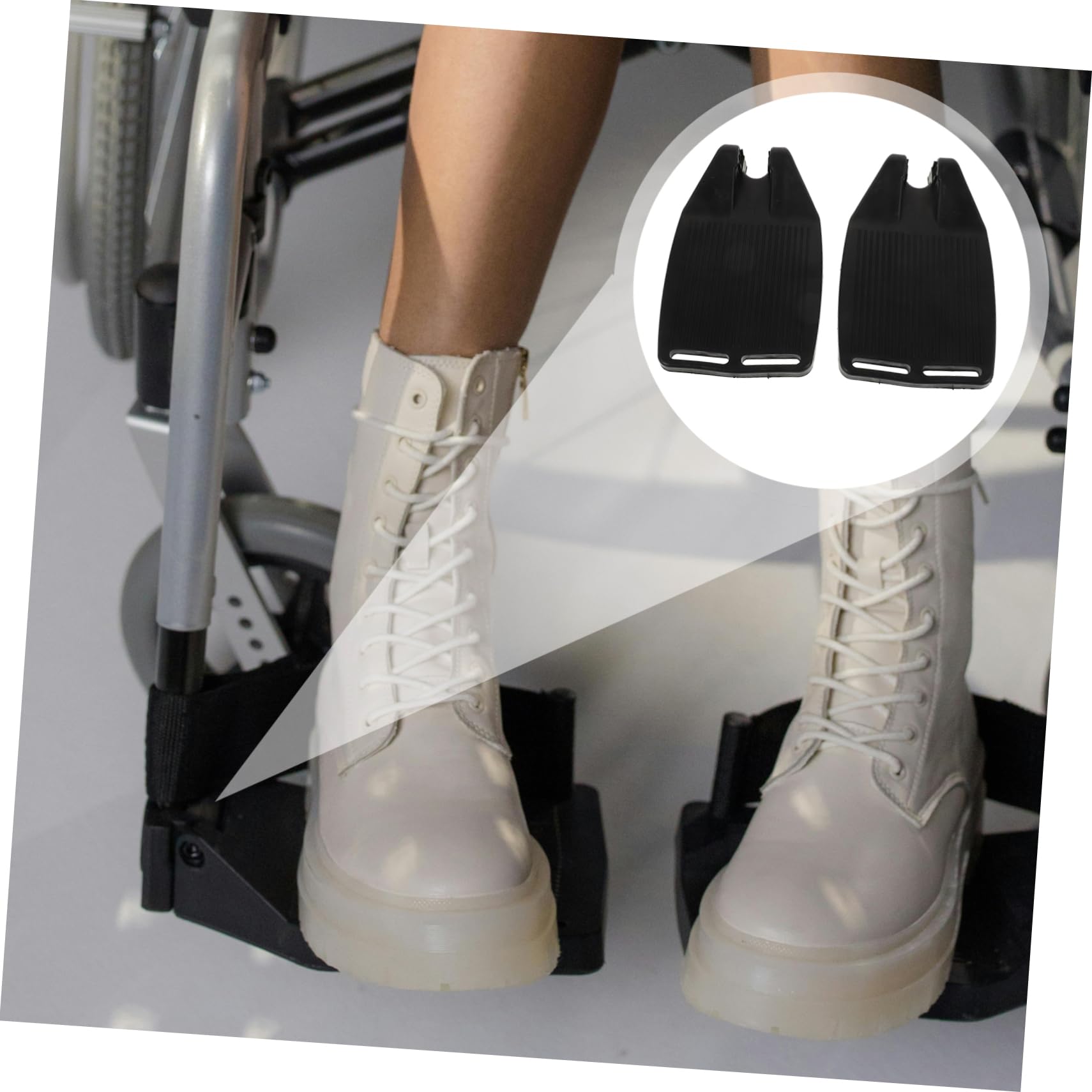 Healeved 10piezas Pedal Elevador De Reposapiés Para Sillas De Ruedas Reposapiés Estable y Accesorio Ergonométrico Para Movilidad Reducida Para Pacientes y Ancianos