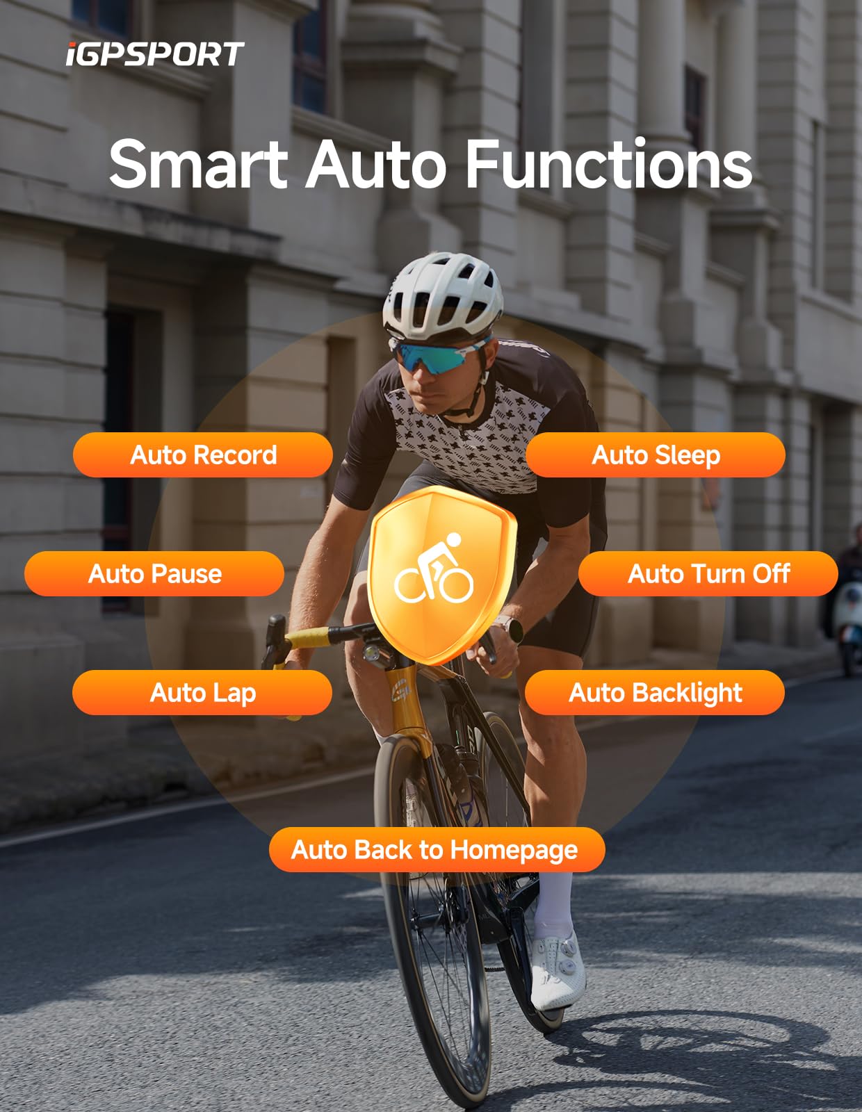 iGPSPORT BSC100S GPS Bicicleta, Ciclocomputador Pantalla de 2,6 Pulgadas, hasta 40 Horas de Autonomía, Conexión Ant+ / BLE 5.0, Impermeable IPX7