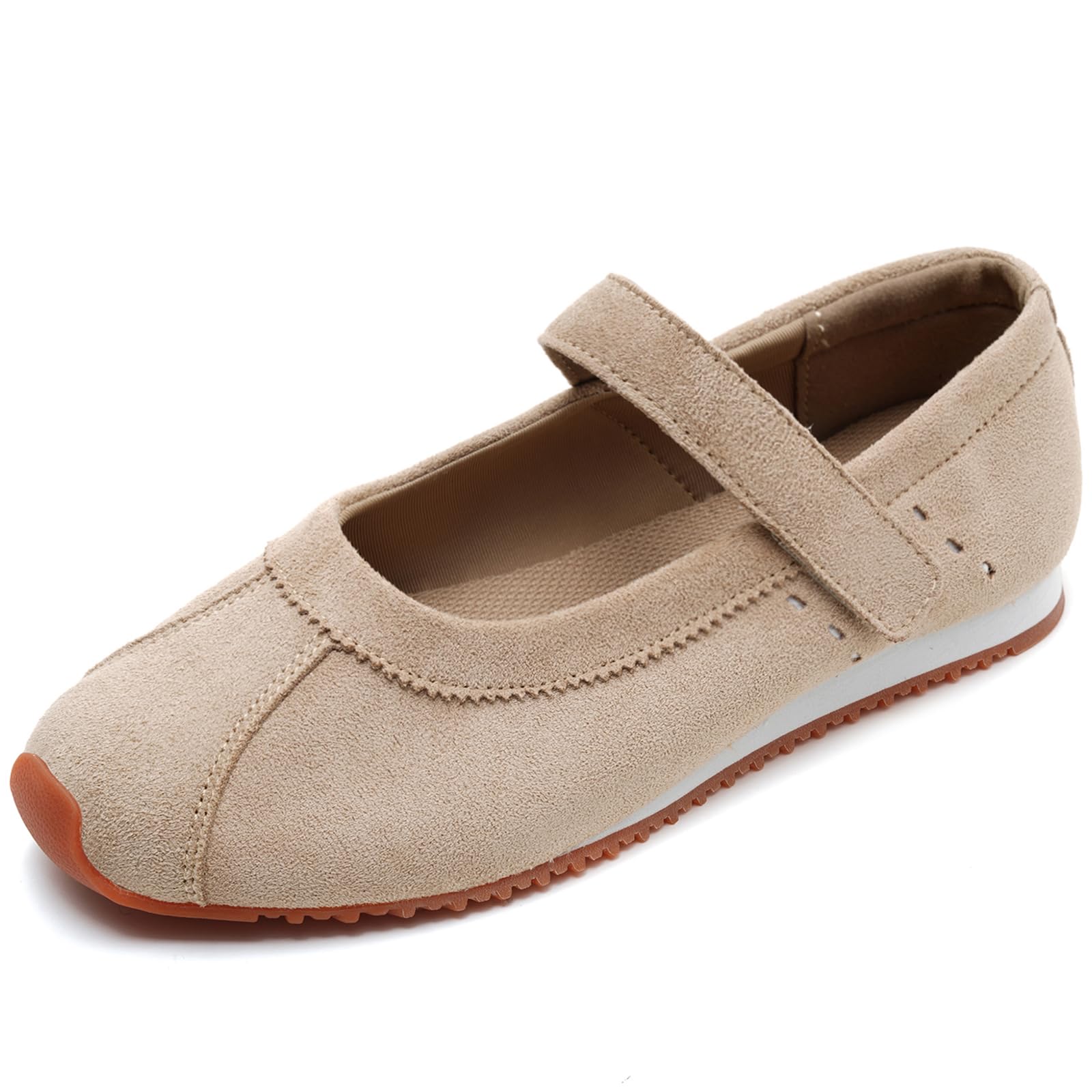 UBFEN Womens Mary Jane Sneakers Ballet Flats Comfort Slip On Walking Shoes | Retro Casual…