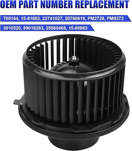 Miniatura 4 de Motor soplador de calentador de CA con ventilador para Chevy Silverado Suburban Avalanche Tahoe GMC Sierra Yukon 1500 2500 Cadillac Escalade HVAC