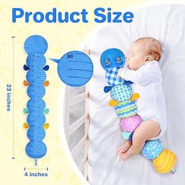 KMUYSL Baby Toys 0-6 6-12 Months, Sensory Music Animal Stuffed Toy for 0 1 2 3 4 5 6+ Months, Plush Toy with Crinkle and Rattles for Infant Newborn, Tummy Time Toys Gifts for 0-3-6-12 Month