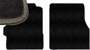 Amazon.com: Charcoal Edge Custom Fit Front Carpet Floor Mats, Black ...