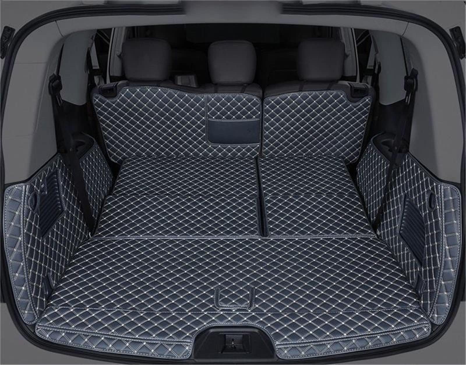 Car Boot Protector Car Rear Trunks Floor Sheet Carpet Mud Protective Pad Waterproof Liner Decorative Accessories For Nissan For Patrol Y62 Accessories(1)