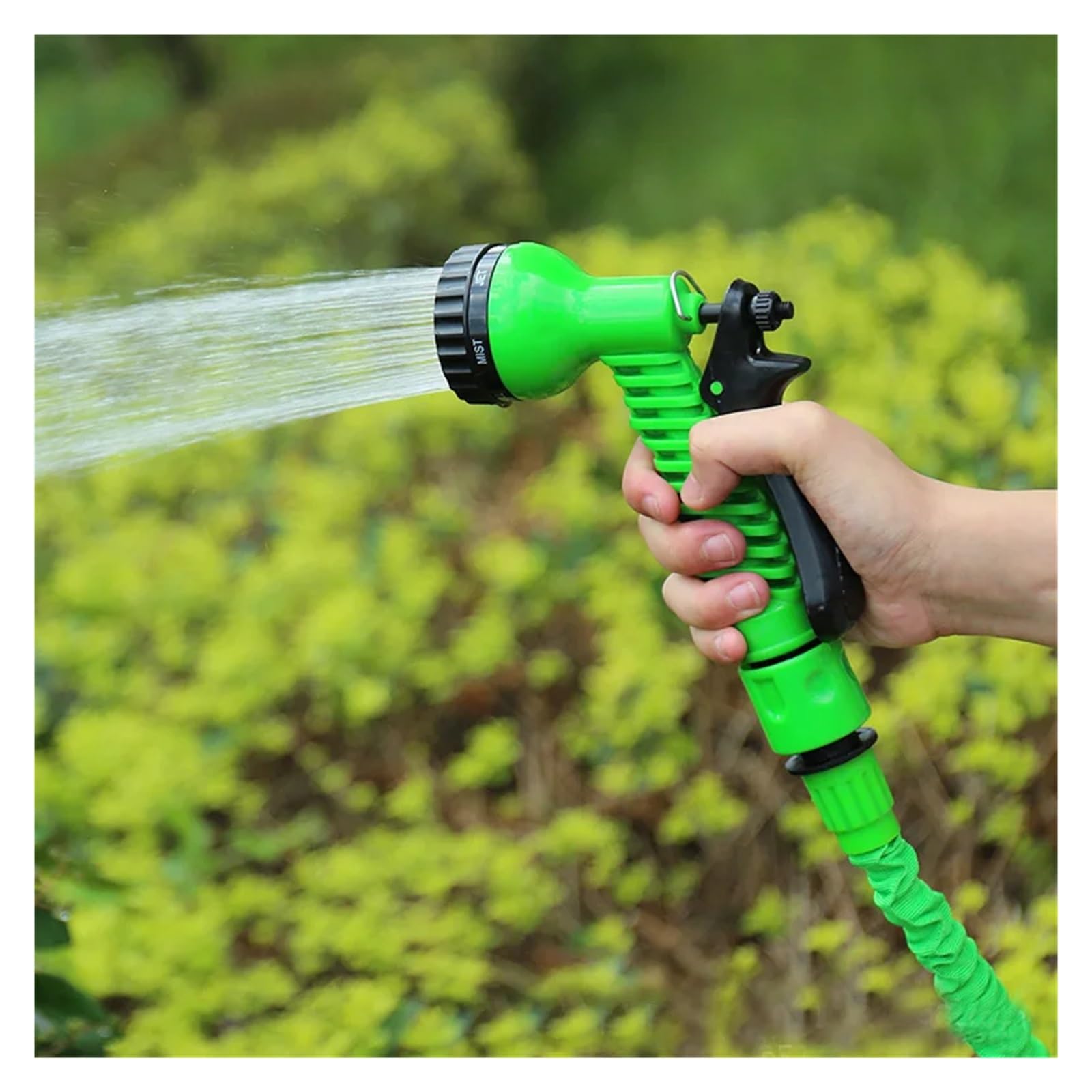 Juego de mangueras de jardín extensibles Manguera extensible de alta presión for lavado de coches, manguera de riego for jardín, pistola de agua de alta presión multifunción, limpieza de jardinería(10