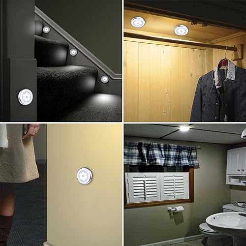 Miniatura 31 de Sensor de movimiento luz Amir, luz LED de noche que funciona con pilas, inalámbrica, se adhiere a cualquier lugar, luces para clóset, luces