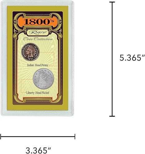 Miniatura 4 de American Coin Treasures Colección de monedas originales de los Estados Unidos de 1800 en acrílico sellado sónico