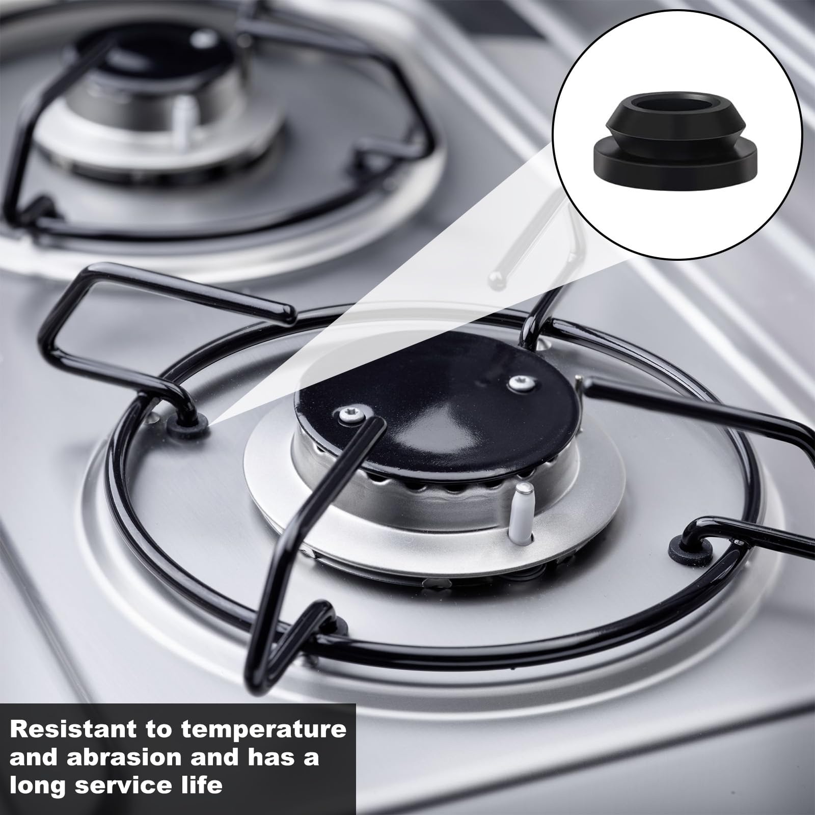 Capuchons en caoutchouc (x8) pour combiné Dometic / Smev / Thetford - HABA