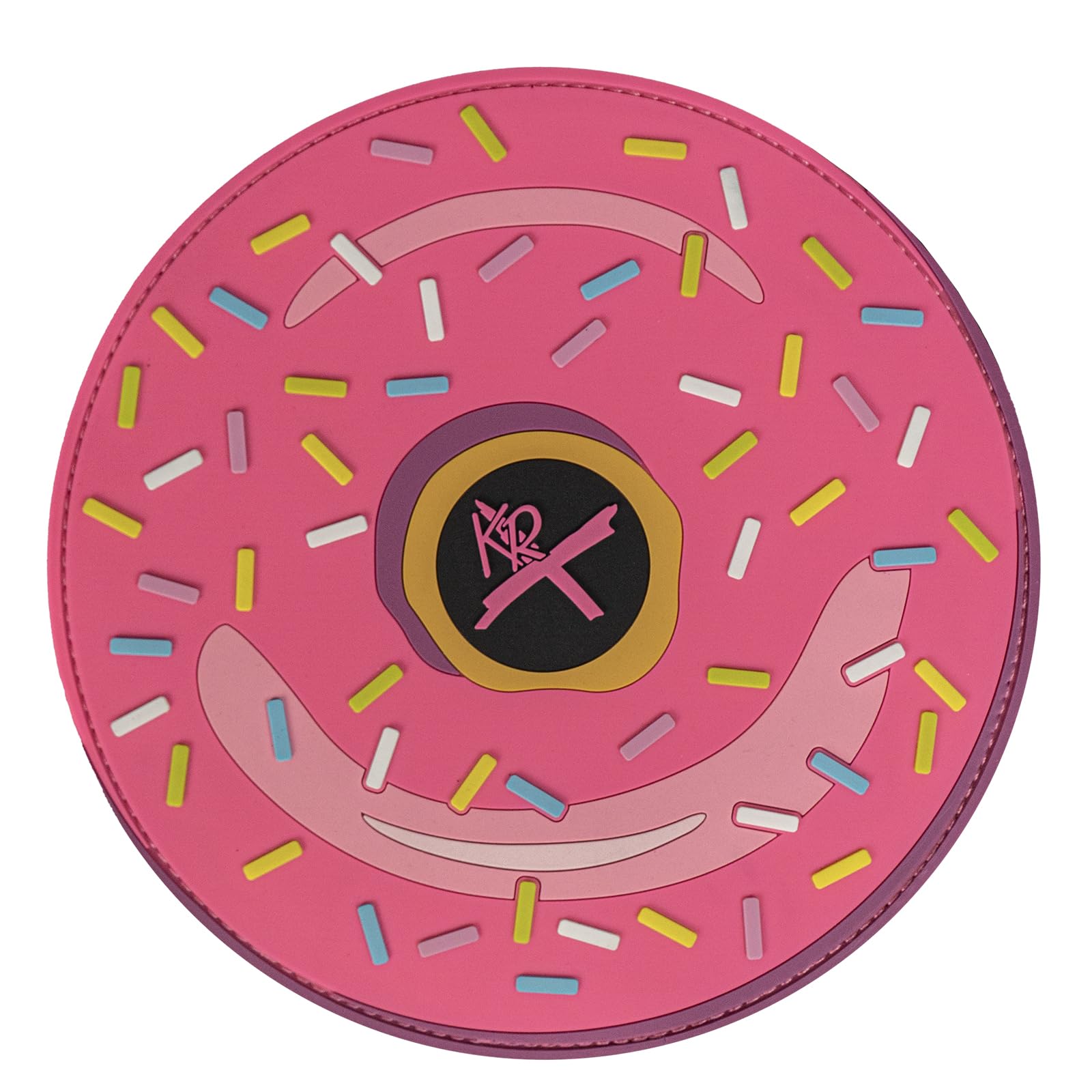 Round Shammy Leather Pad Pink Donuts