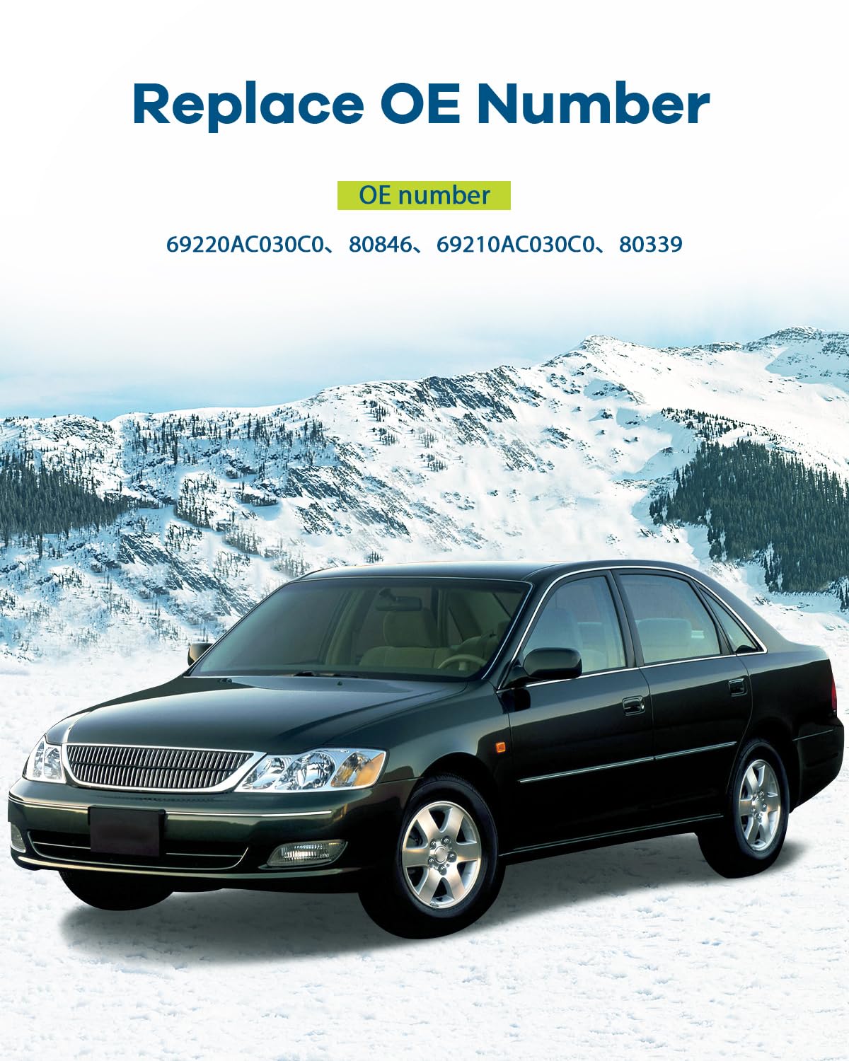 Altima Driver Door Handle Toyota Avalon Rear Left Door Handle | 2000-2004 Models | Non-Painted Black Replacement Non-painted Black Automotive Exterior Parts