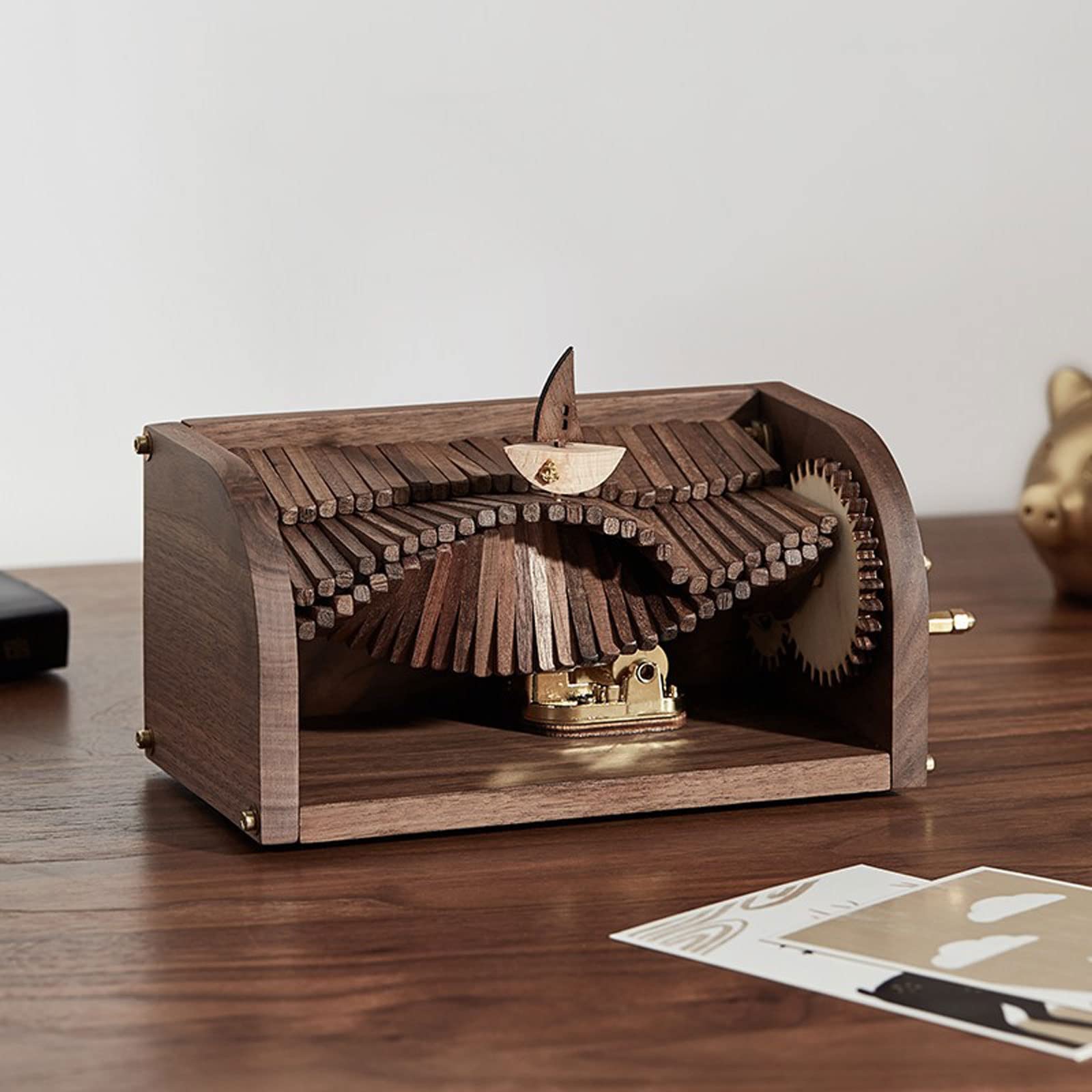 Musikalische Spieluhr Music Box Hand Shake Music Box for Mädchen-Hochzeits-Jubiläumsgeschenke Desktop Ornament, Familienspielzeug Feiern (Color : 1)