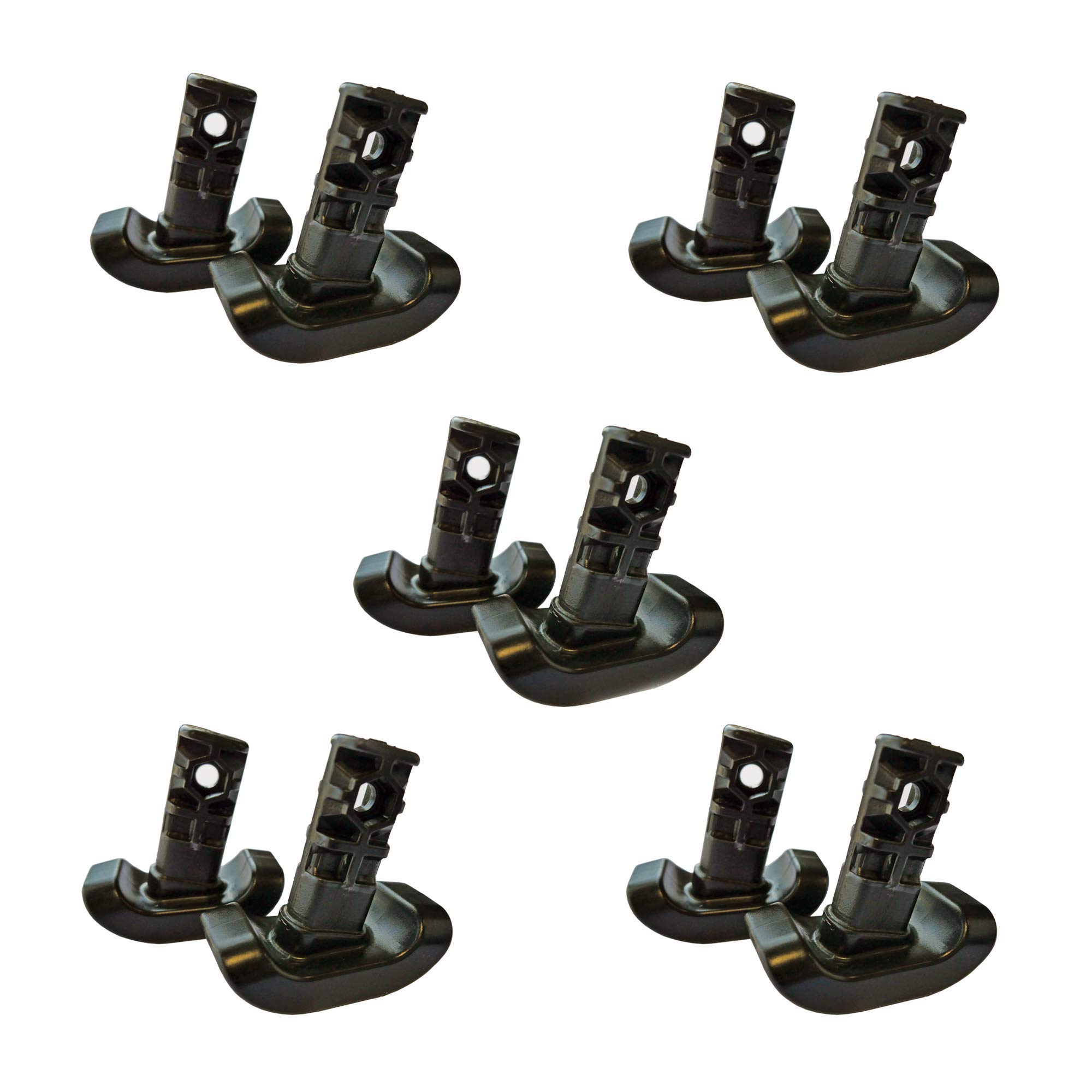Stander Replacement Ski Glides, Compatible with Stander's Wonder-Walker and Wonder-Walker-Plus, Black, 5-Pack