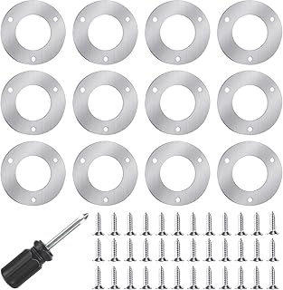 12PCS Bird Nest Box Protection Plates 32mm, Wild Bird Boxes Garden Small Birds Metal Plate, Birdhouses Bird Houses Robin Nest Box Sparrow Nest Box Owl Budgie Swift Stainless Steel Plate