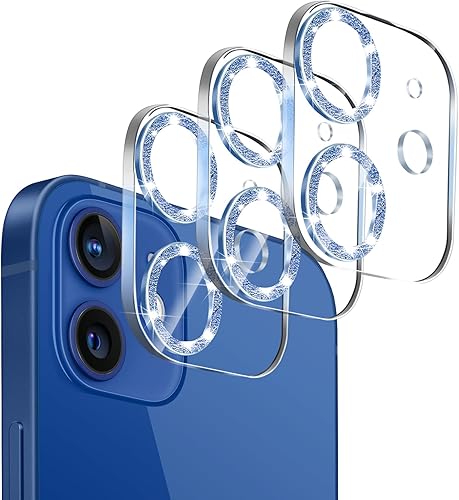 Miniatura 176 de 3 Pack Tempered Glass Camera Lens Protector for iPhone 12 6.1", Ultra HD, 9H Hardness, Anti-Scratch, Case Friendly, Easy to Install