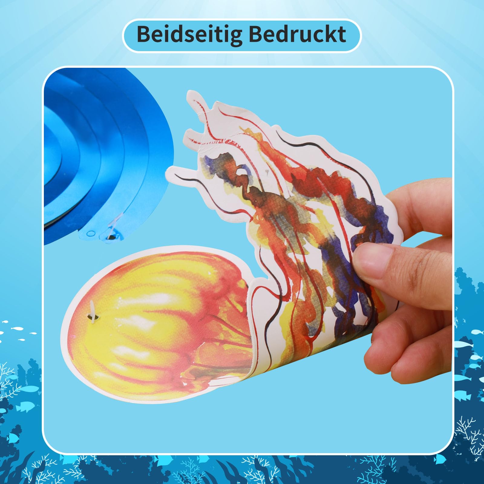 36 Stück Tropische Fisch Deko - Unterwasser Party Dekoration Set