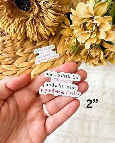 Miniatura 2 de Romcoms and Thrillers - Calcomanía de libro - Vinilo Bookish - Pegatinas de libros - Regalo de libro - Regalo de lectura - Etiqueta de lectura