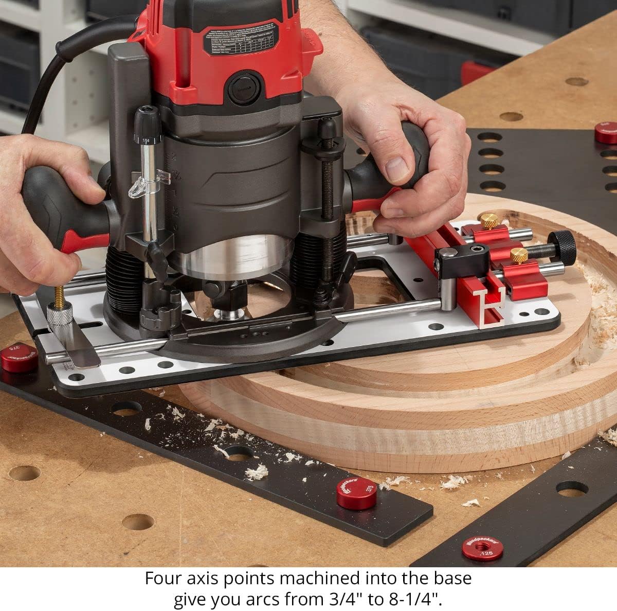 Woodpeckers Multi-Function Router Base, 3/8 Inch Guide Rods, Add Precision And Versatility To Your Router
