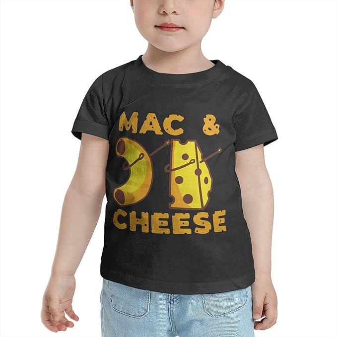 Mac and Cheese TShirts Novelty for Youth Tees with Cool
