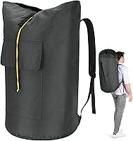 Azhido 115L Extra Large Laundry Backpack Bag - Heavy Duty with Padded Straps for College Dorm, Apartment, Laundromat
