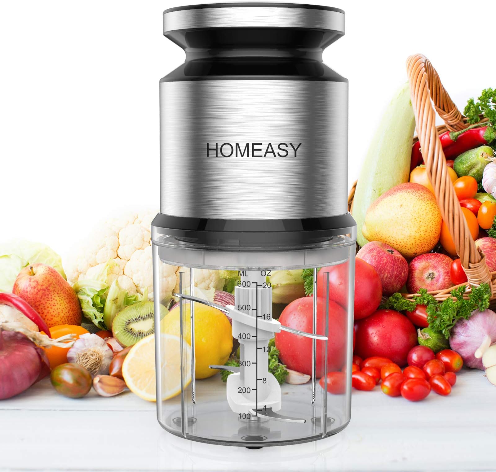 Homeasy Food Processor, Meat Blenders for Kitchen Meat Grinder 2.5L