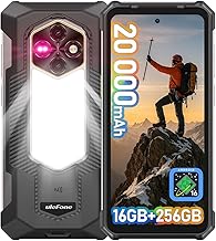 Ulefone RugKing 5 Pro Rugged Smartphone Android 16, 20000mAh(33W), 16GB(8+8)+256GB, 64MP+20MP Night Vision, 6.78" FHD+ Corning Gorilla Glass, IP69K Waterproof Phone, Versatile LED Light, Widevine L1 | Long-Lasting