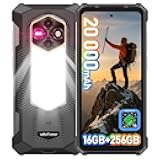 Ulefone RugKing 5 Pro Rugged Smartphone Android 16, 20000mAh(33W), 16GB(8+8)+256GB, 64MP+20MP Night Vision, 6.78" FHD+ Corning Gorilla Glass, IP69K Waterproof Phone, Versatile LED Light, Widevine L1 | Long-Lasting