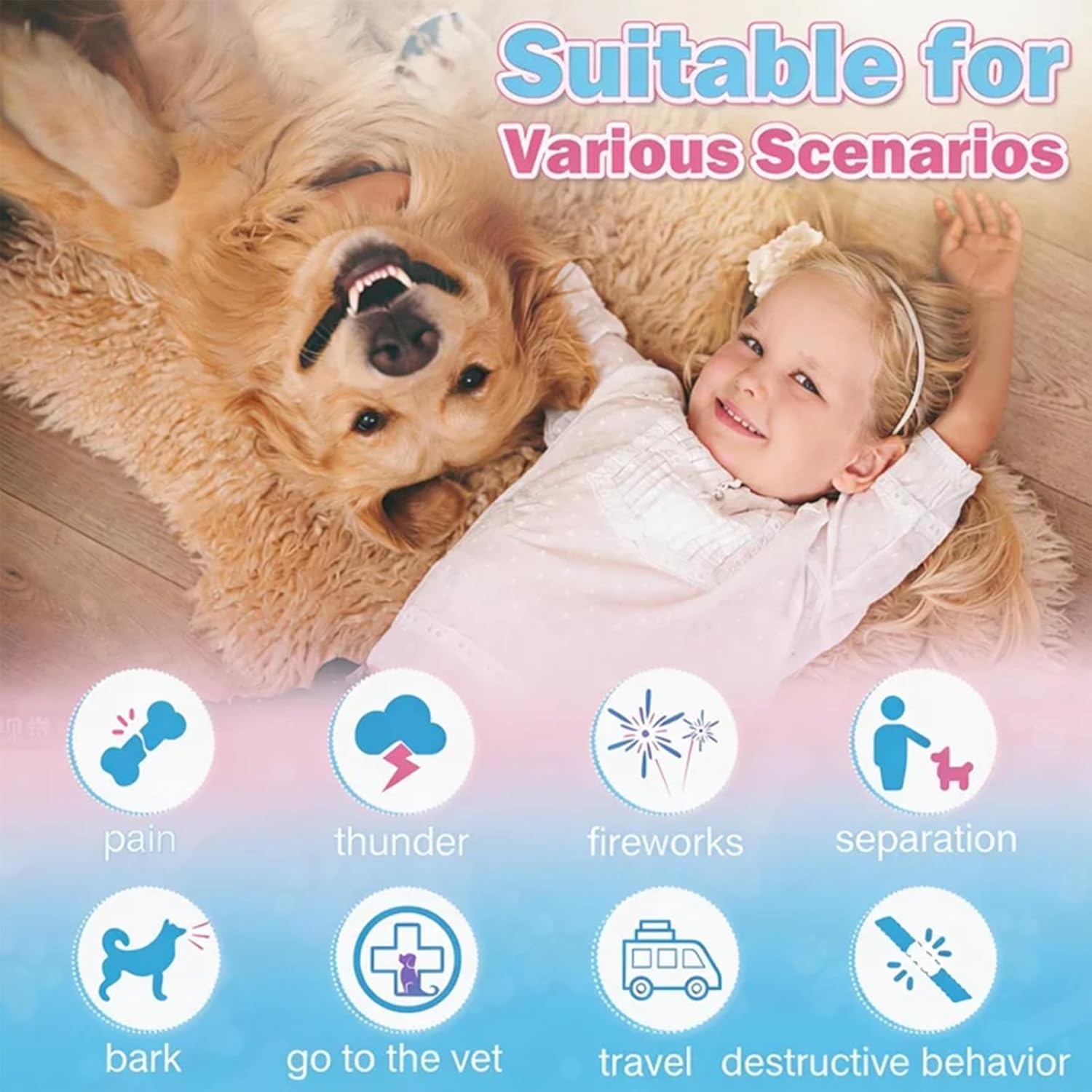 Calming Chews for Dogs 200pc Dog Soft Calming Treat Thunder, Separation, Chewing