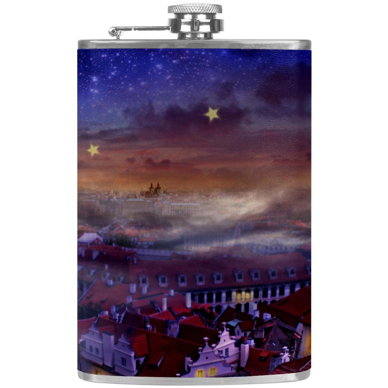 Flasque pour vin et whisky en acier pour randonnées et soirées d'hiver au coin du feu