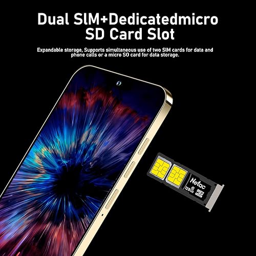Miniatura 5 de 15PROMA X Smartphone, Android 13.0, batería de larga duración 6800 mAh, 16+512 GB con tarjeta de memoria de 128 GB, pantalla HD de 6.8 pulgadas,