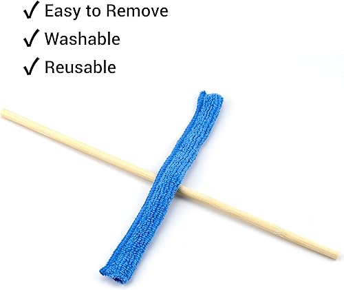 Miniatura 3 de 12 piezas de microfibra con detalles de plumero, cepillo de limpieza de hendiduras, plumero de microfibra, mini plumeros para limpiar el hogar,