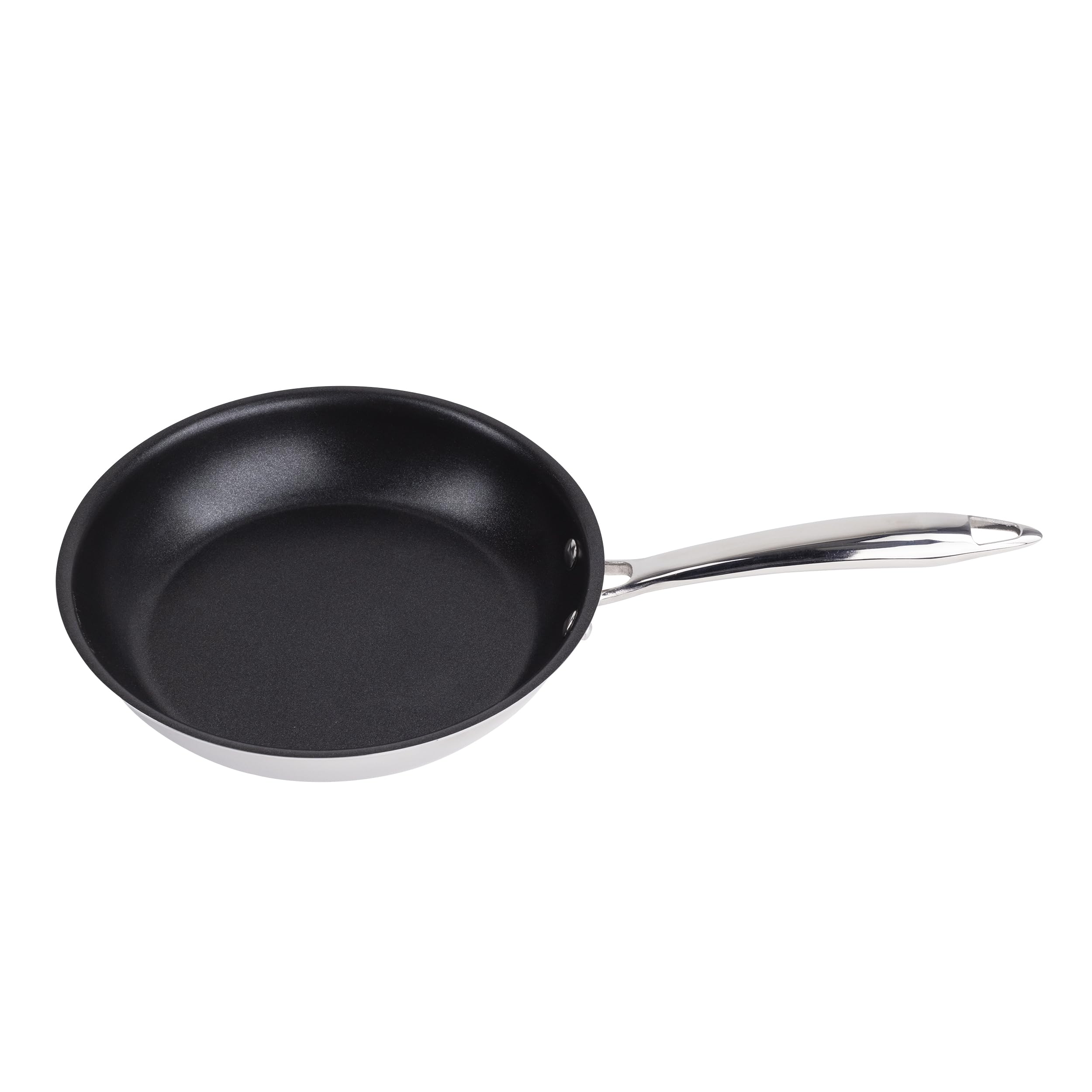 MasterPro – Juego de 2 Sartenes – Tamaños 20+24 cm - Fabricadas en Aluminio Prensado – Total Antiadherencia – Mango Acero Inox Apto para Todo Tipo de Cocinas incluyendo Inducción