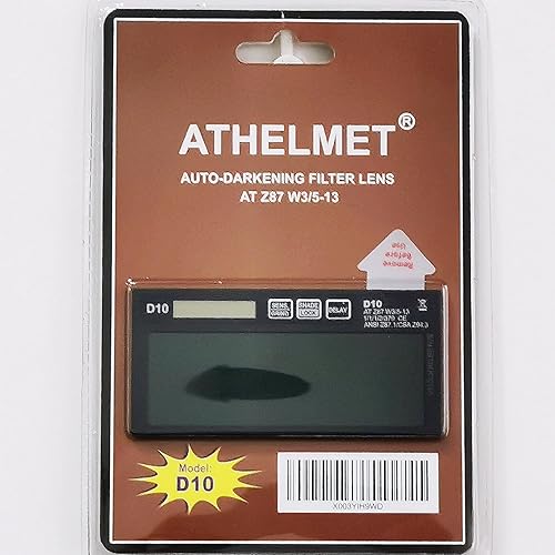 Miniatura 5 de Athelmet 35-13 (19 en 1) con modo de bloqueo de sombra y lente de soldadura de oscurecimiento automático, filtro de color verdadero de repuesto para