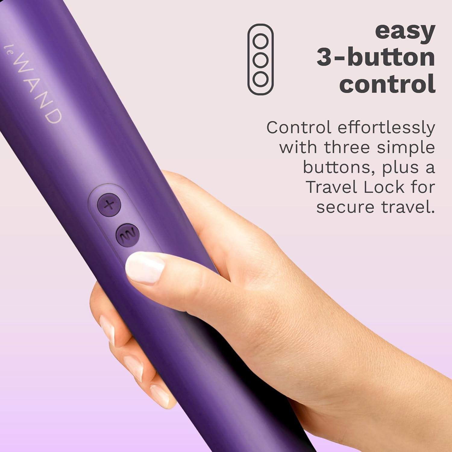 Le Wand Sex Toys Rechargeable Wand Massager for Women, 10 Speed Super Strong Vibrations with 20 Patterns, Clitoral Vibrator, Womens Adult Toy – Purple