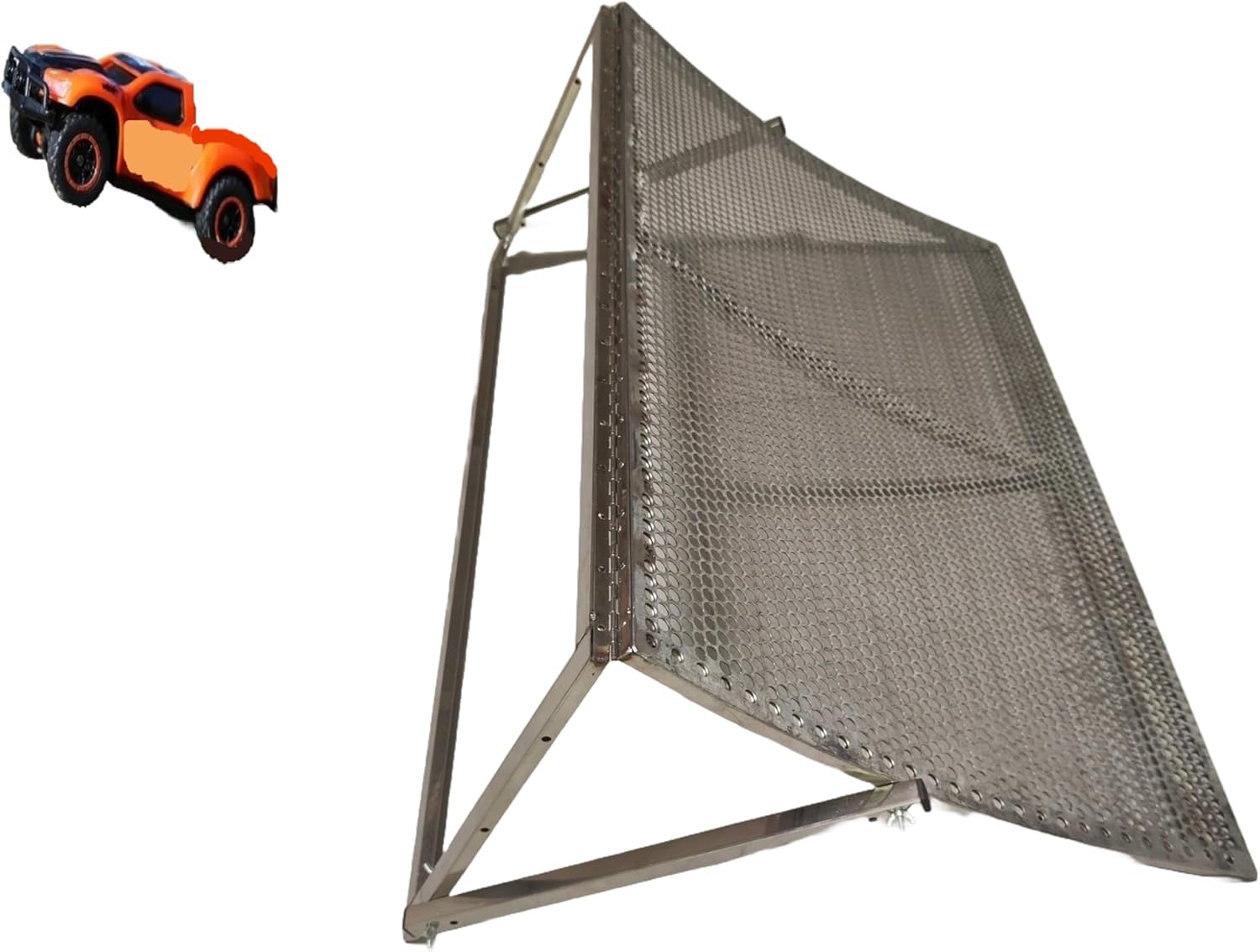 Metal Foldable RC Ramp Wide RC Car Ramps for Jumping Adjustable 39.4″x24″x15.7″