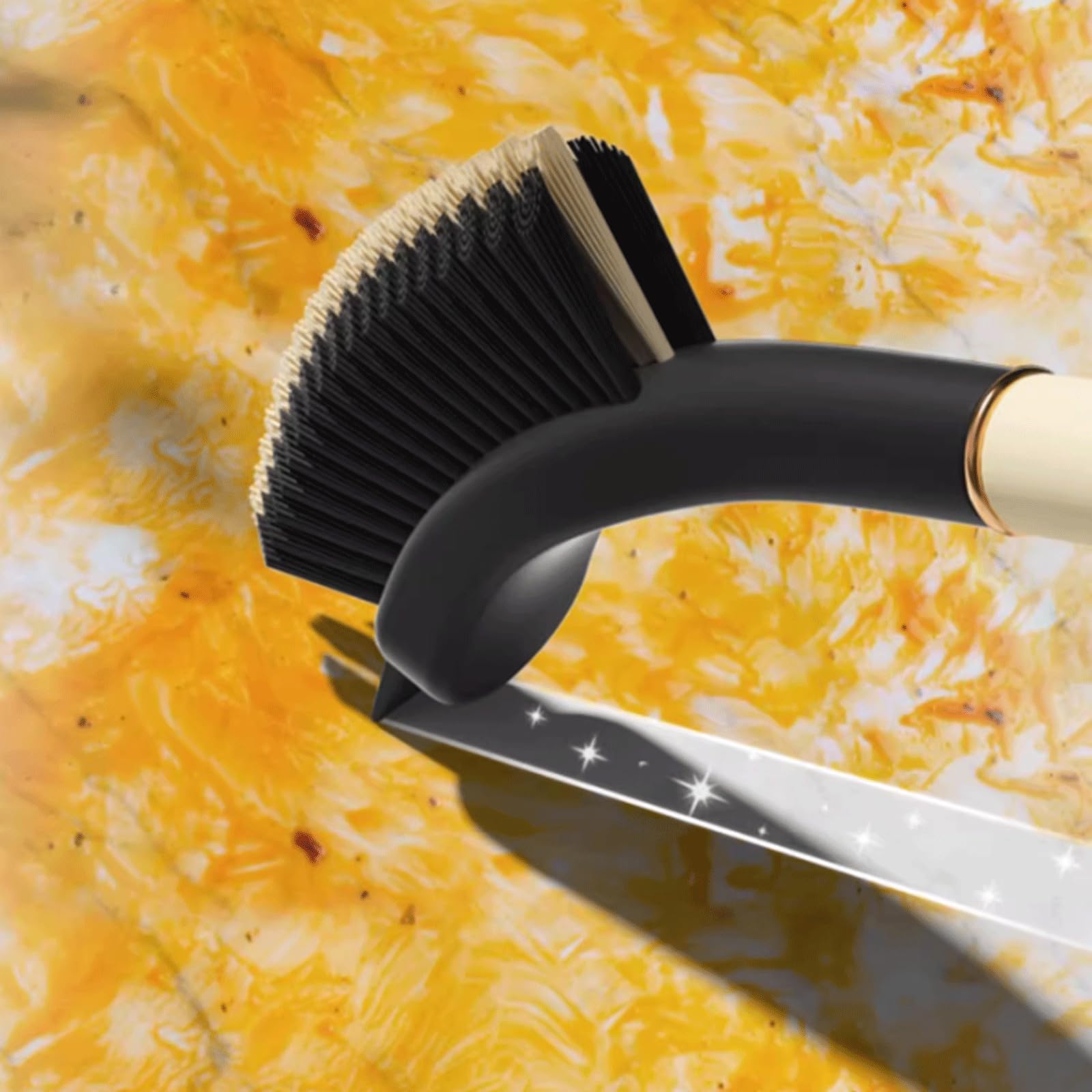Juego de cepillos de Limpieza Paquete de 2 uds. De cepillos de Limpieza Largos, artefacto de Limpieza, Cepillo de cerdas duras con Ranura para Suelo para Esquina Muerta, fregado de baño e Inodoro