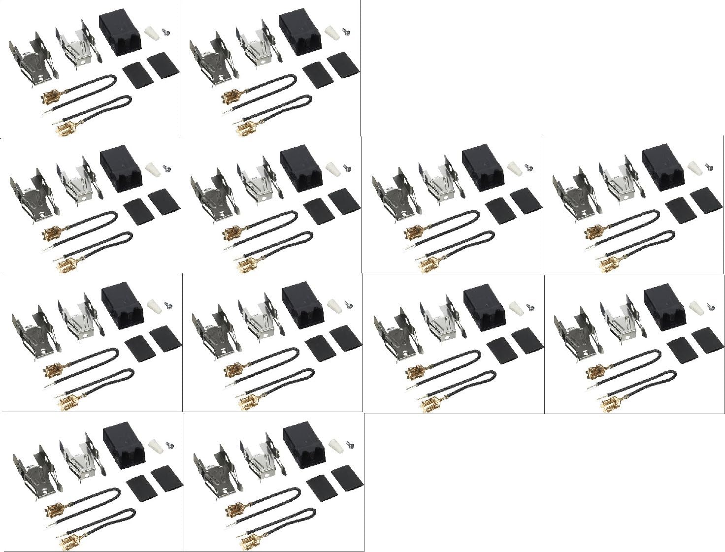 Replacement for 330031 Range Burner Receptacle Kit 12 Pack