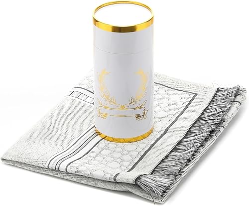 Miniatura 4 de Alfombra de oración musulmana y cuentas de oración con caja de regalo cilíndrica de diseño elegante, juego de regalo islámico de Eid Ramadán, tapete