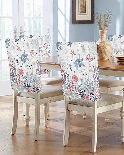 Vista 10 de Fundas para sillas navideñas de muñeco de nieve negro, 4 piezas, fundas traseras de comedor, fundas para árbol de Navidad, protectores extraíbles